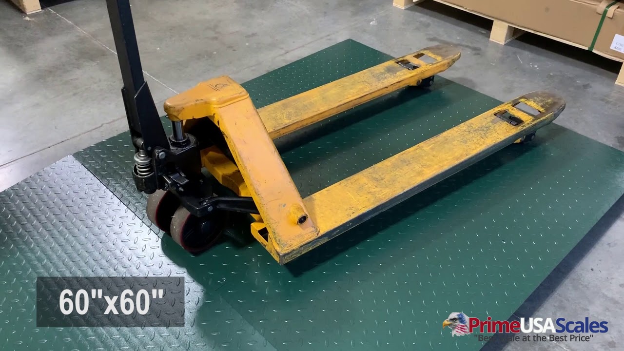 Etek Series Floor Scale In Use Demonstration & Size Overview