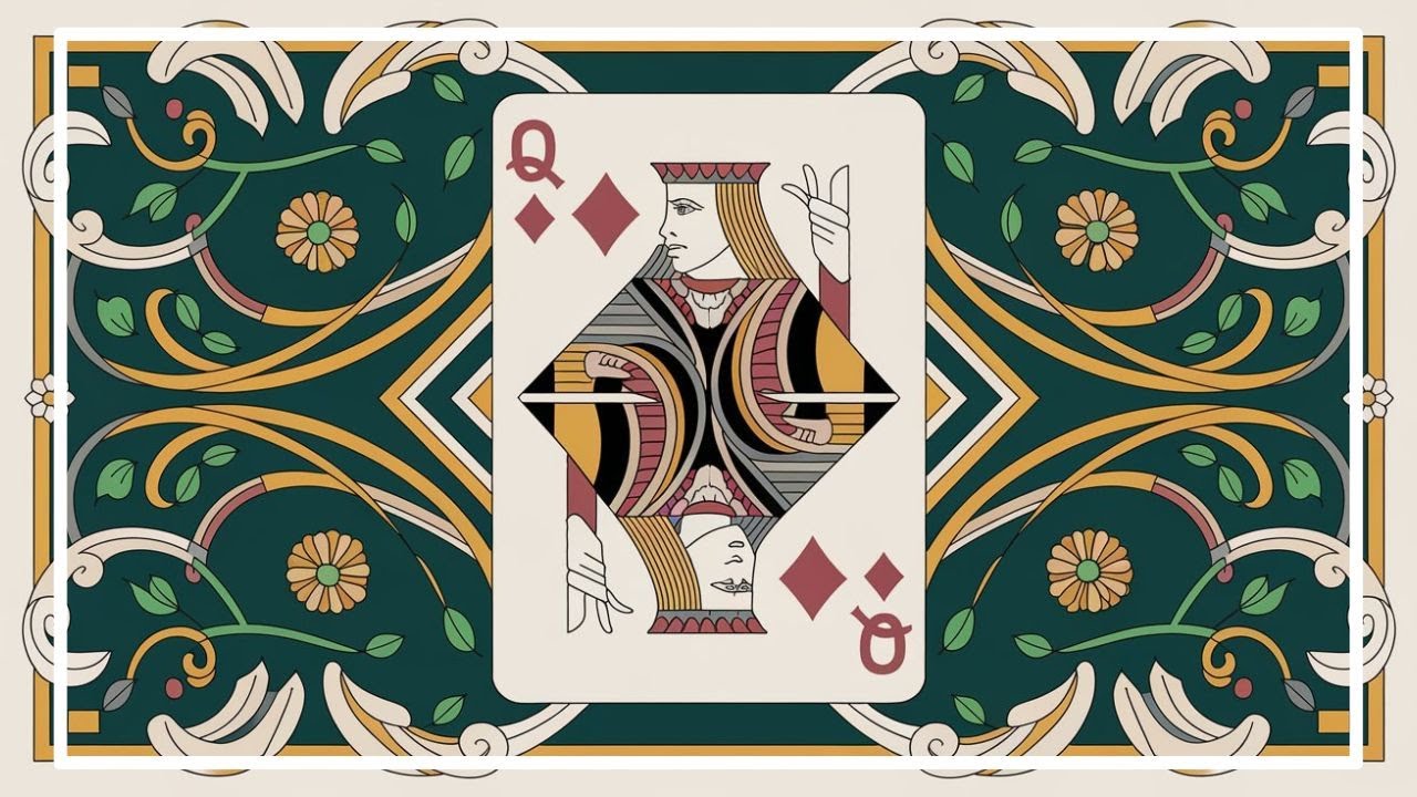 4K | Q of Diamonds: Cultural Canvas - Ethnoscape Art's Whimsical Saturday Masterpiece Series