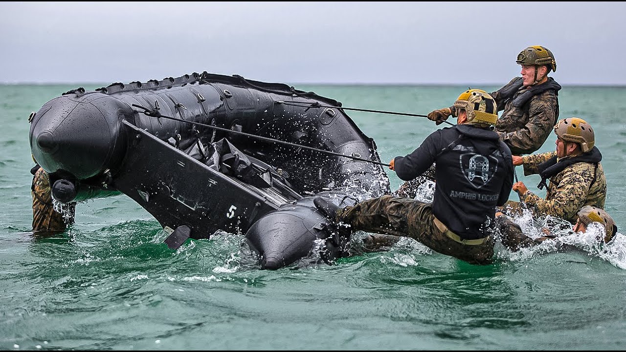 U.S. Marine Corps &bull; High-Intensity Combat Operation with Combat Rubber Raiding Craft (CRRC)