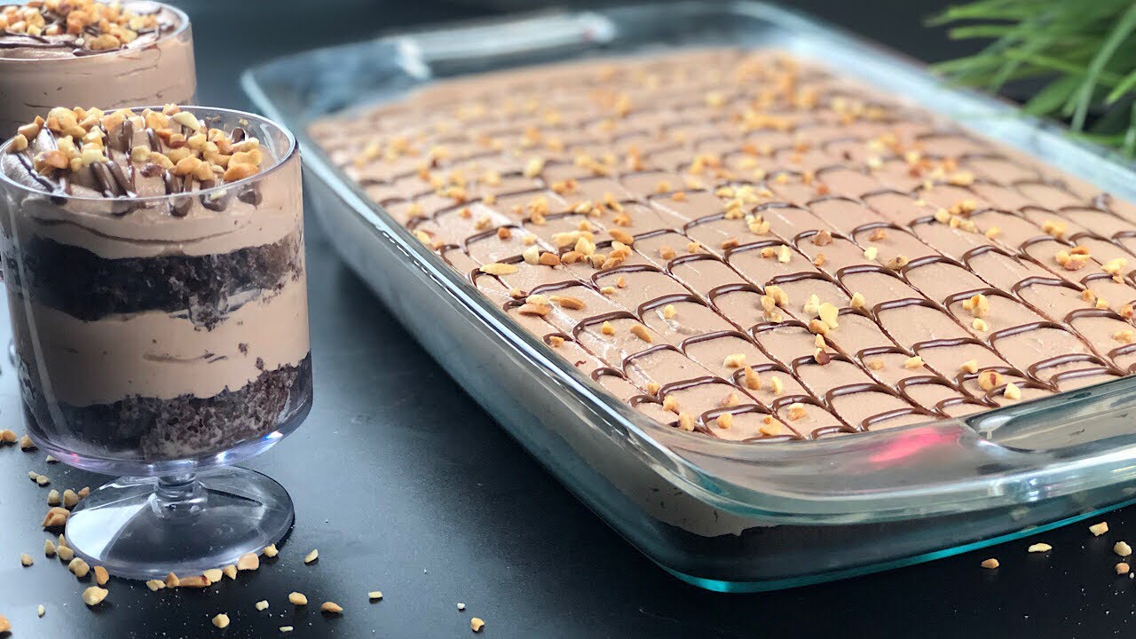 ديسباسيتو كيك او‏ حلى النوتيلا حلى بارد  Nutella cake cold dessert