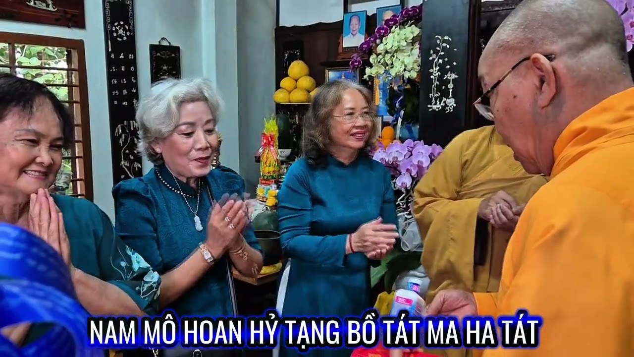 Đầu Xuân Phật tử Chùa Kỳ Viên-Xã Hàm Tân-Về đảnh lễ Khánh Tuế Hòa Thượng thượng Minh hạ Nhật