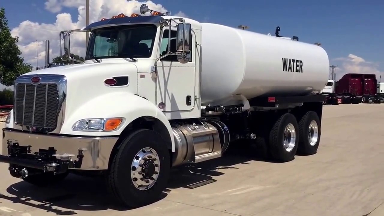 2018 Peterbilt 348 4000 gallon 6x6 Water Truck