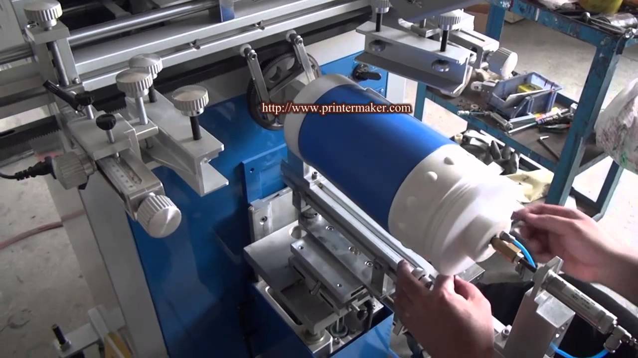 400AB Cylinder screen printer setting up video