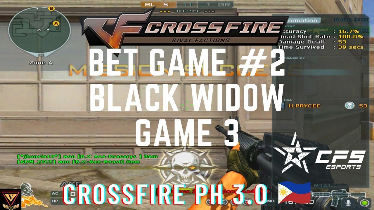CrossFire 3.0 PH - 3v3 Pustahan [Black Widow Game 3 Last Match] BetGame #2