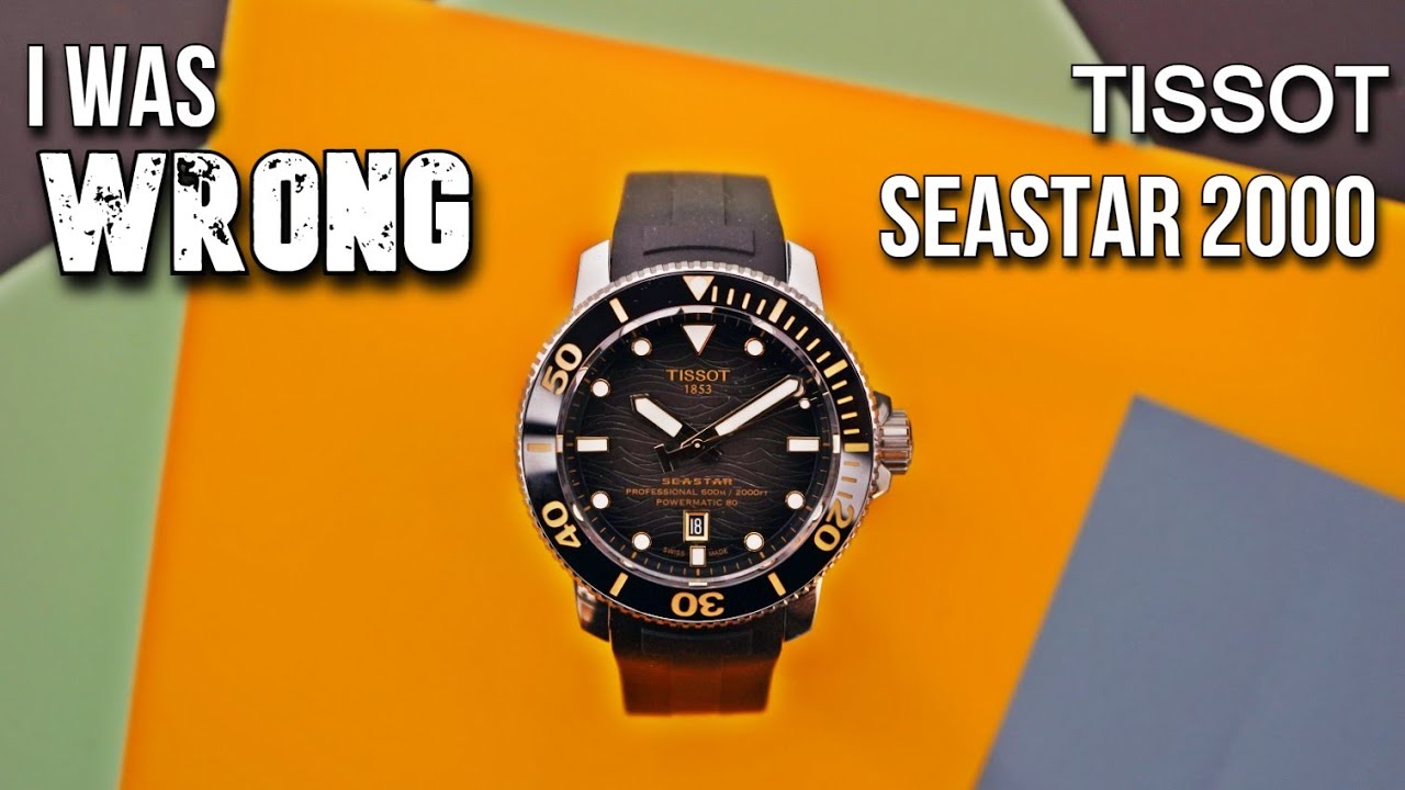 Часы для дайвинга Tissot Seastar 2000 Professional 600m Automatic Powermatic 80 с сертификатом ISO