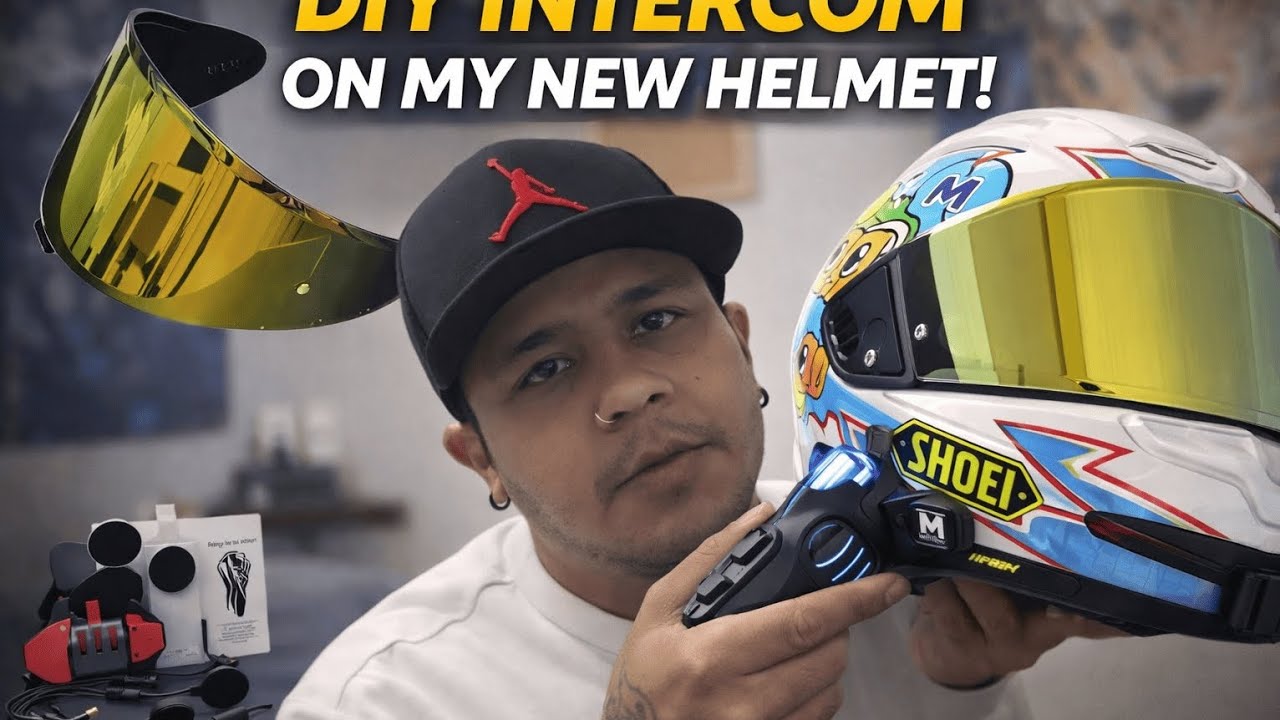 Bluetooth Intercom DIY ON My New Premium Helmet.