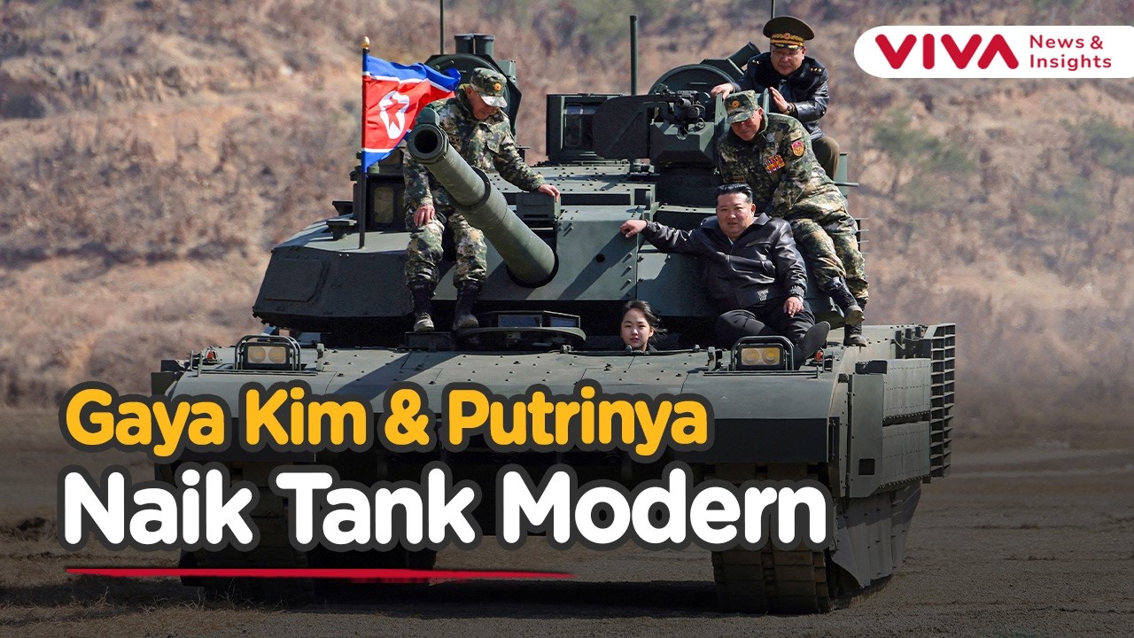 Momen Kim Jong Un dan Putrinya Uji Kekuatan Tank Canggih Korut