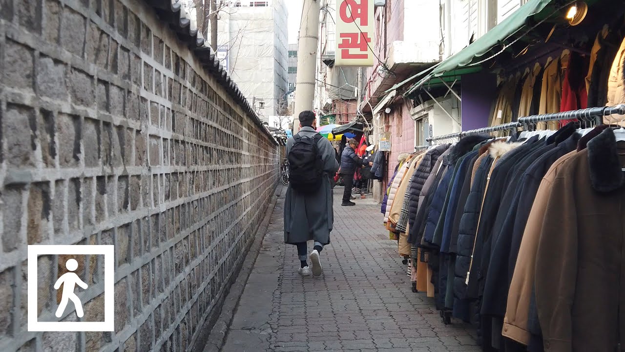 [4K] Walking from Dongdaemun Station to Dongmyo Flea Market, Seoul, Korea