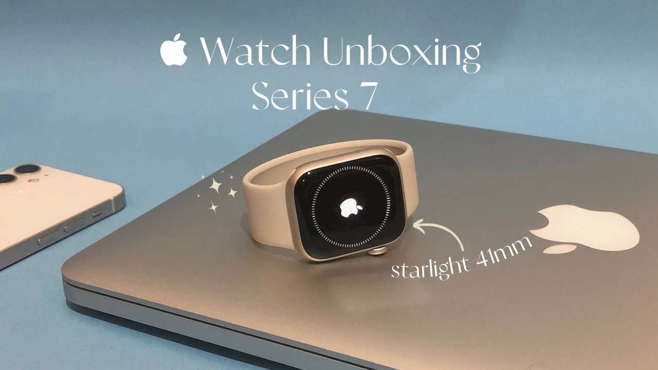 Apple Watch Series 7 Unboxing + Setting Up | 41mm in Starlight