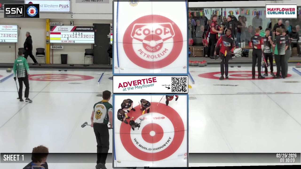 Jabin Bromm vs. Jaxon Hiebert - Draw 1 - Curling Alberta U20 Junior Provincial Championships [3]