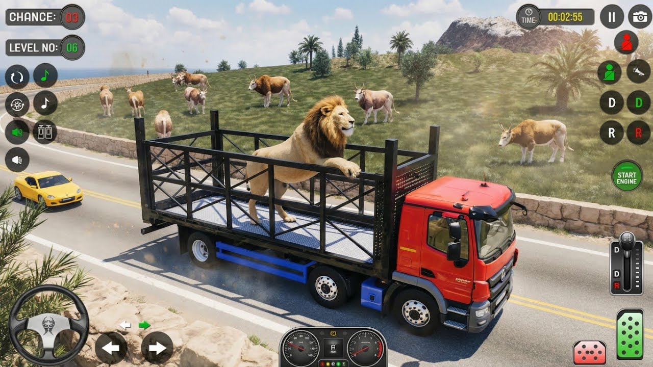 animal cargo truck driving game 3d | animal transport truck game