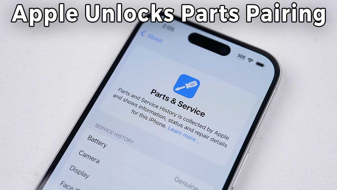 Новый «Помощник по ремонту» от Apple позволяет сопоставлять детали + данные о состоянии аккумулят...