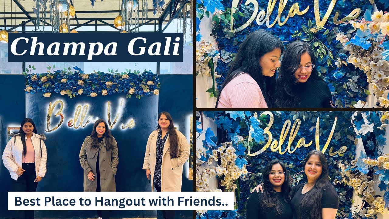 Exploring Champa Gali with Friends | Daily Vlog | Places to visit in Delhi | Champa Gali Best Cafe
