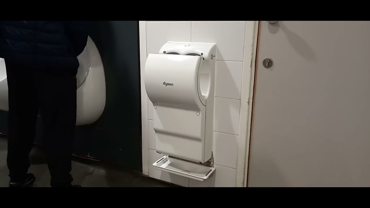 Angry Security Having A Go At Me + Normal and White Dyson Airblade dB Handryers