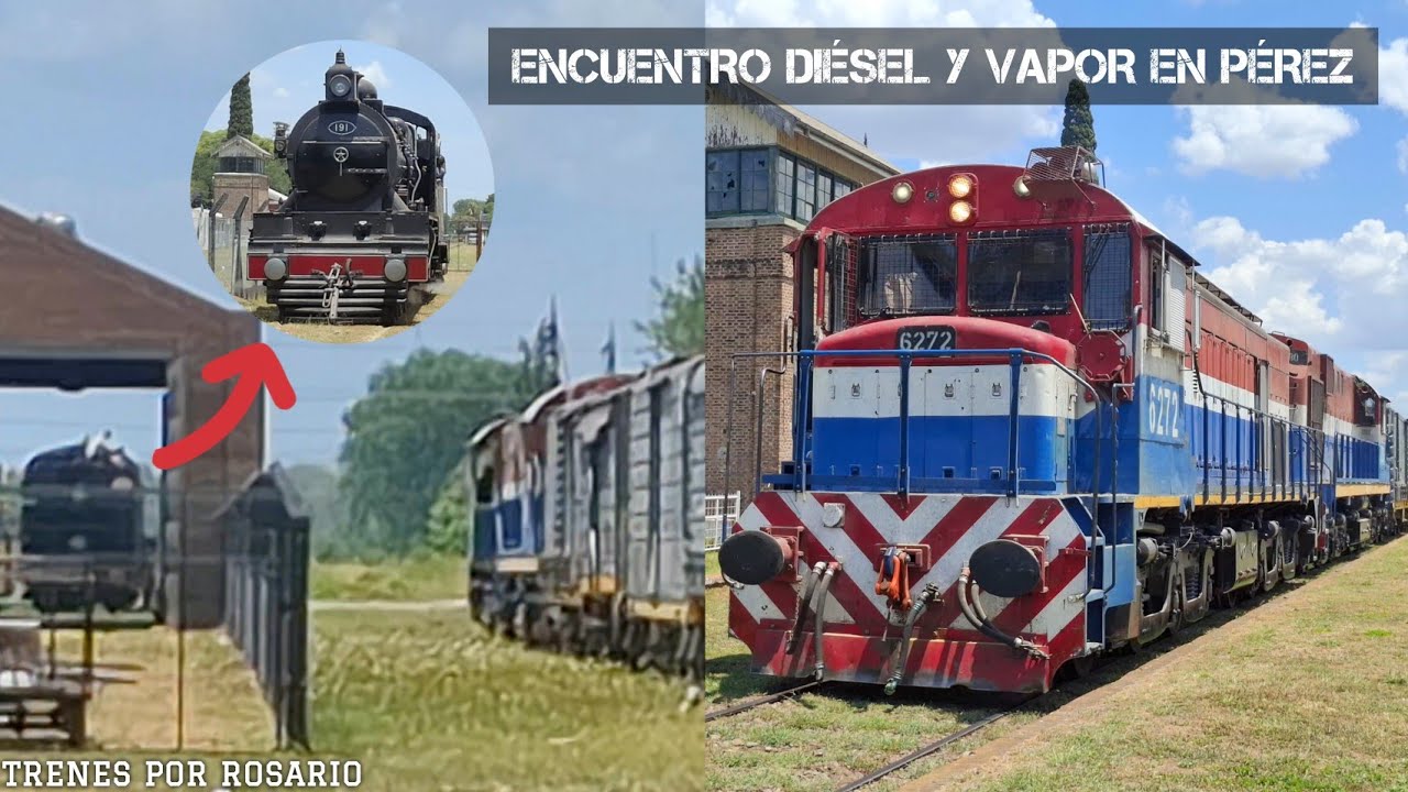 (658) NCA | Tren cargado a paso lento por Pérez, ¡y CRUZANDO con la 