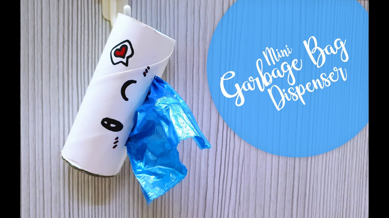 Toilet Roll Craft | Mini Garbage Bag Dispenser