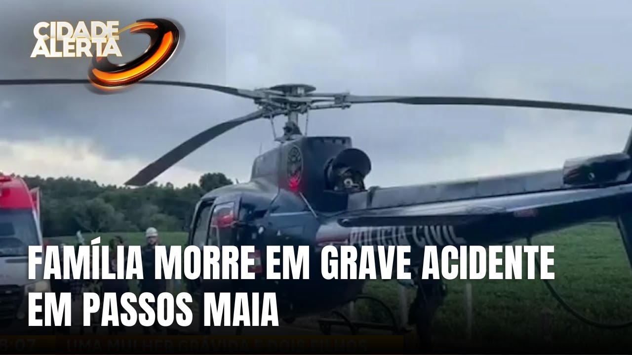 Acidente grave em Passos Maia deixa família morta no Oeste de SC