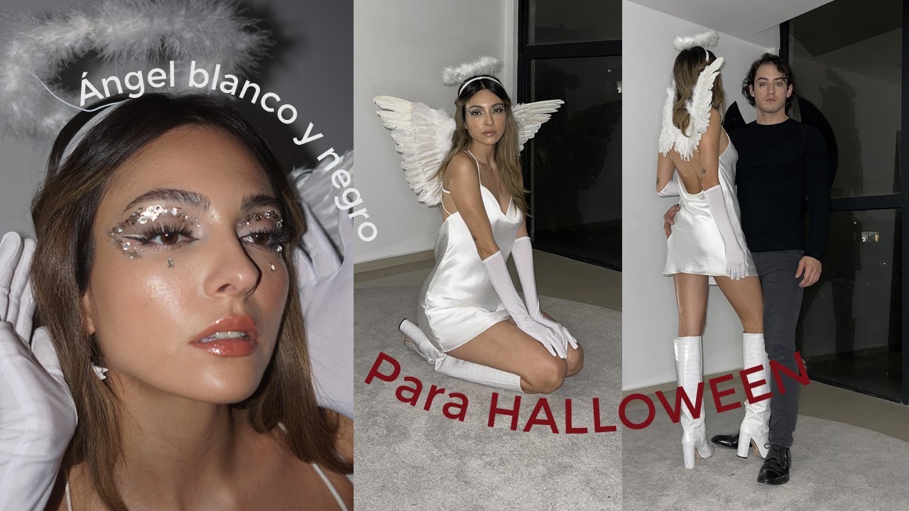 Disfraz de Halloween Cute y Sexy de último minuto ANGEL BUENO Y MALO | Anna Sarelly