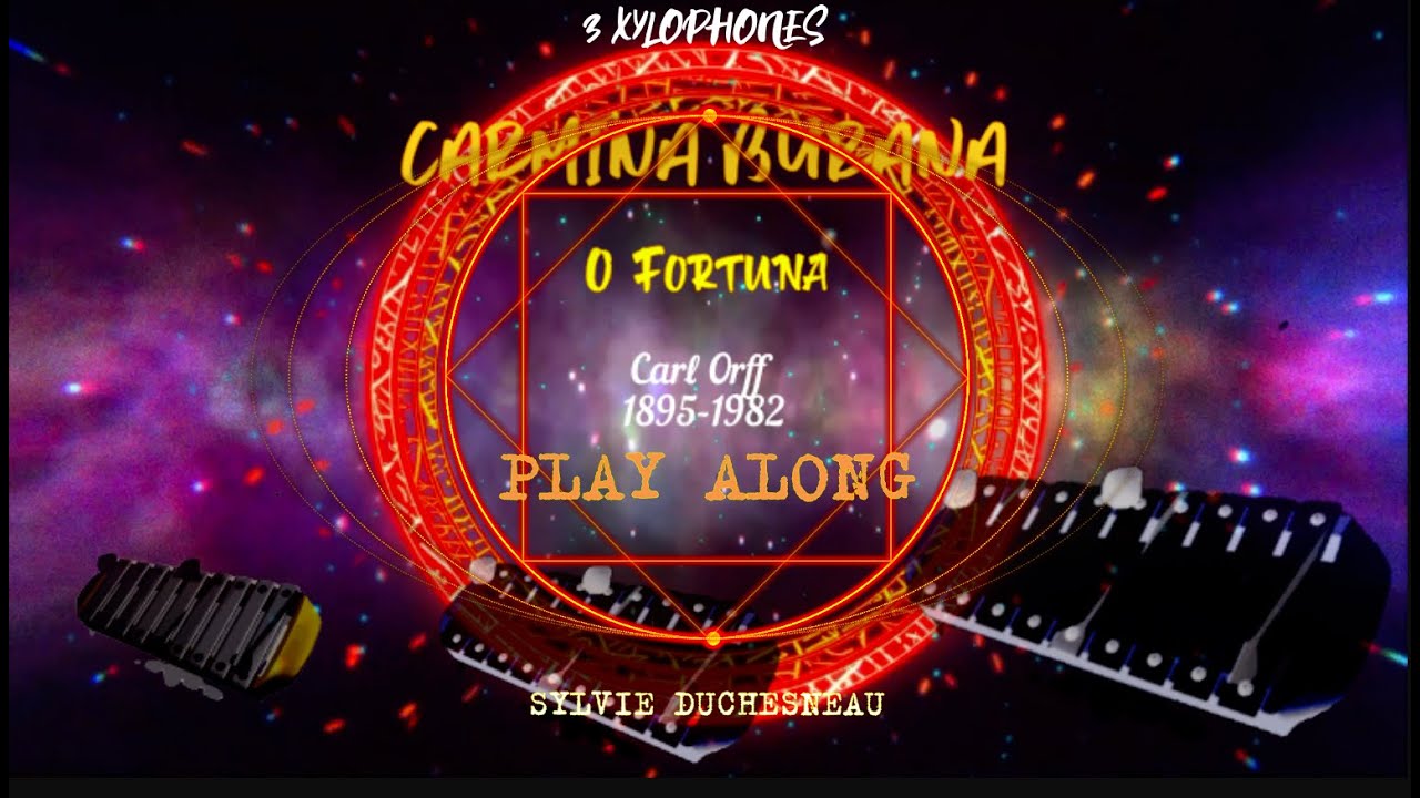 Carmina Burana- O fortuna , 3 xylophones 🎃boomwhakers ou flutes/recorders