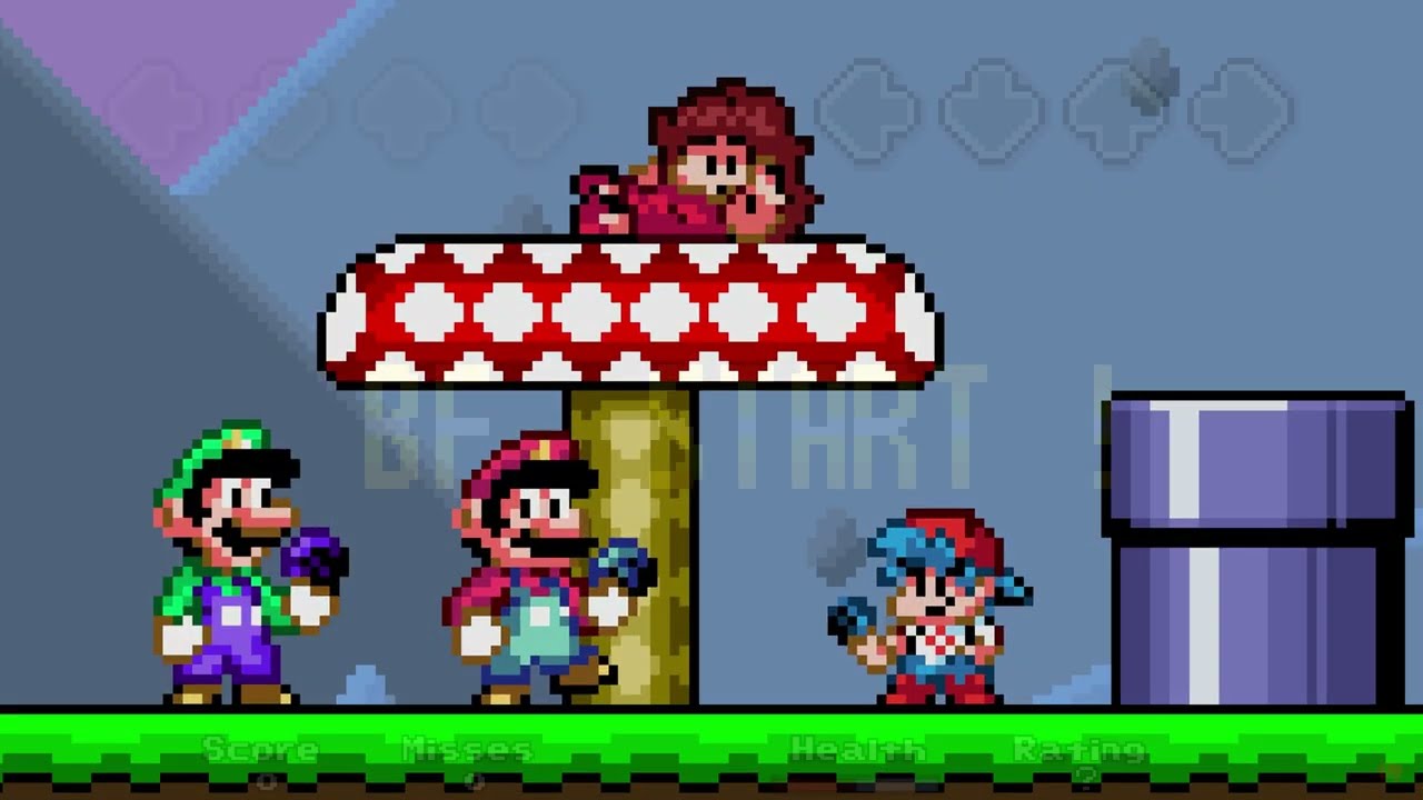 Friday Night Funkin' VS Mario SMW Style (SMW Update) (FNF Mod)