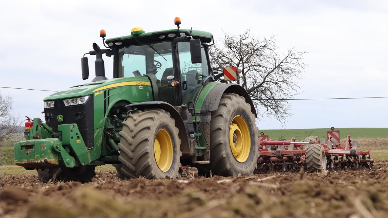 FARM VLOG 9.John deere 8345r & Horsch terrano 5fm.Příprava půdy na setí ovsa.