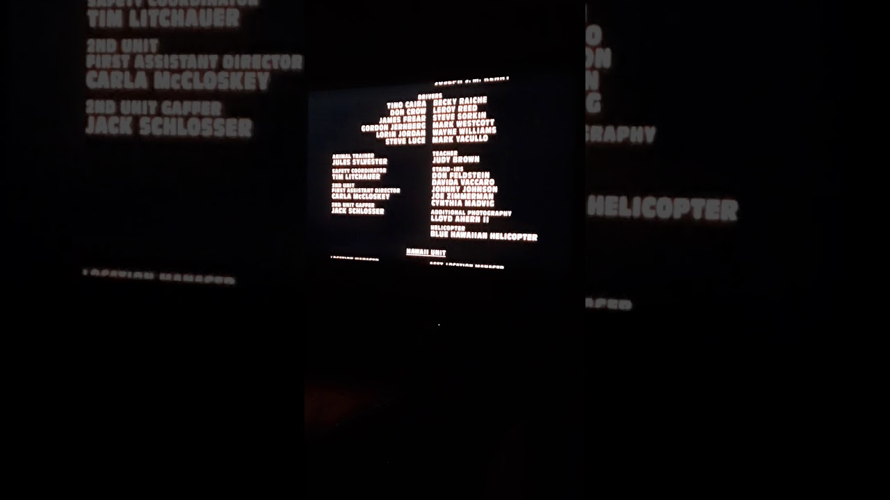 Jurassic Park 1993 Ending and Credit