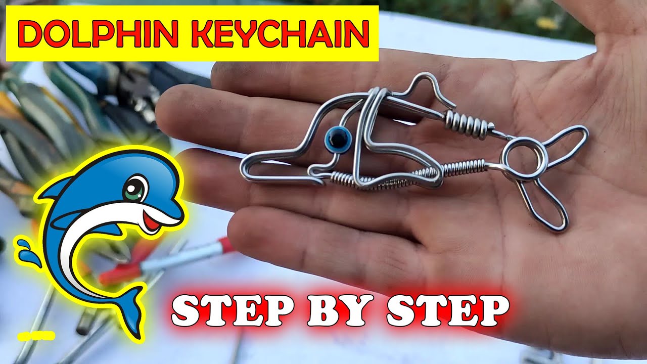 Make a dolphin craft keychain Tig filler rod art | how to key chain | Stainless Steel Noose Key