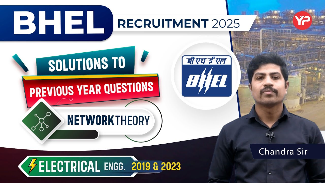 Network Theory PYQ BHEL 2019, 2023 Previous year Paper Solutions | Electrical
