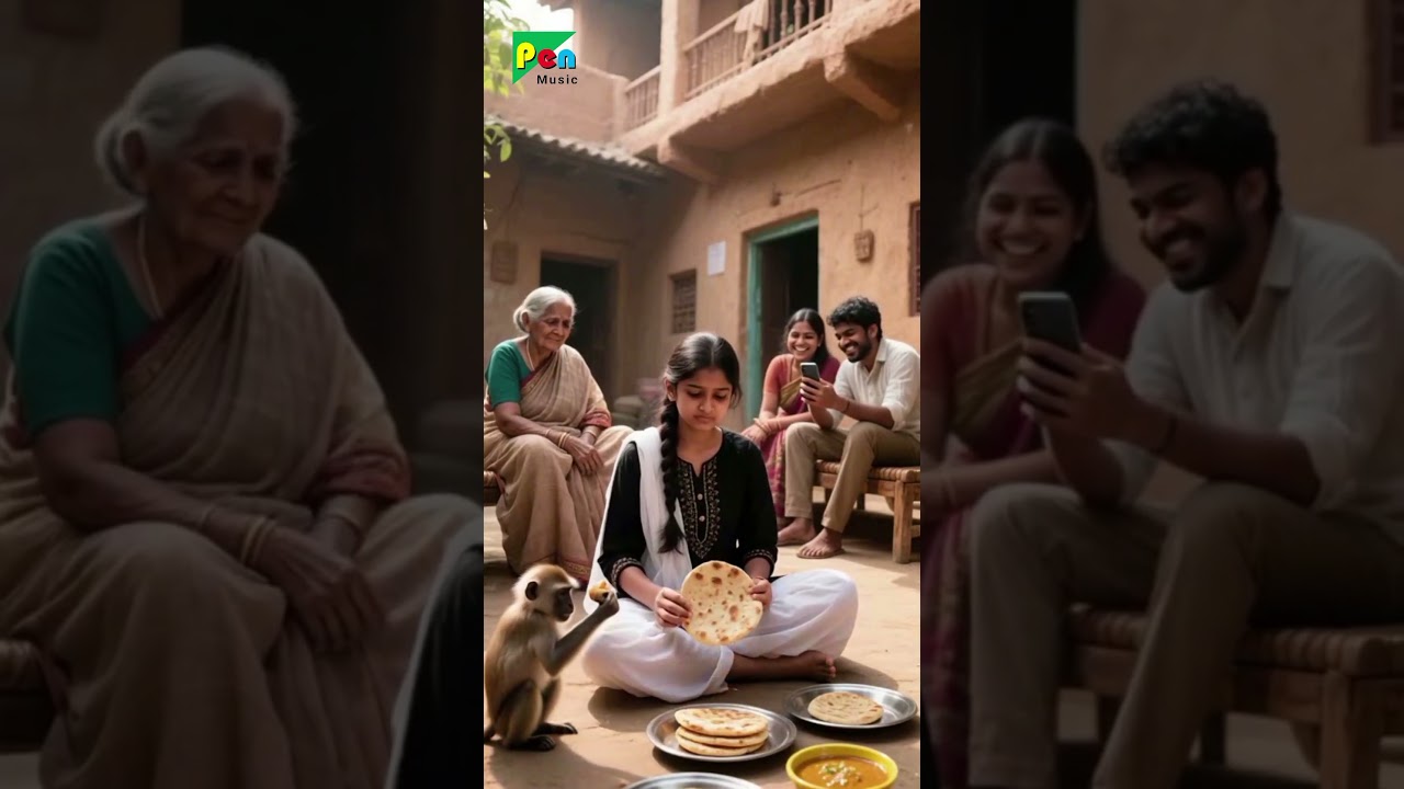&ldquo;Village Family Drama | Emotional Story of Girl, Grandmother & Monkey | Ultra 4K Cinematic&rdquo;