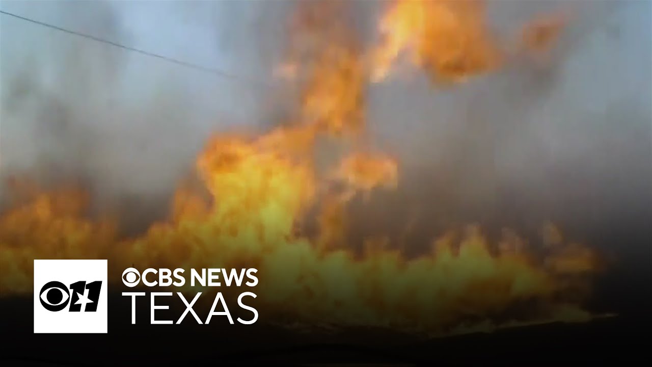 Wildfires rip through parts of Oklahoma and Texas