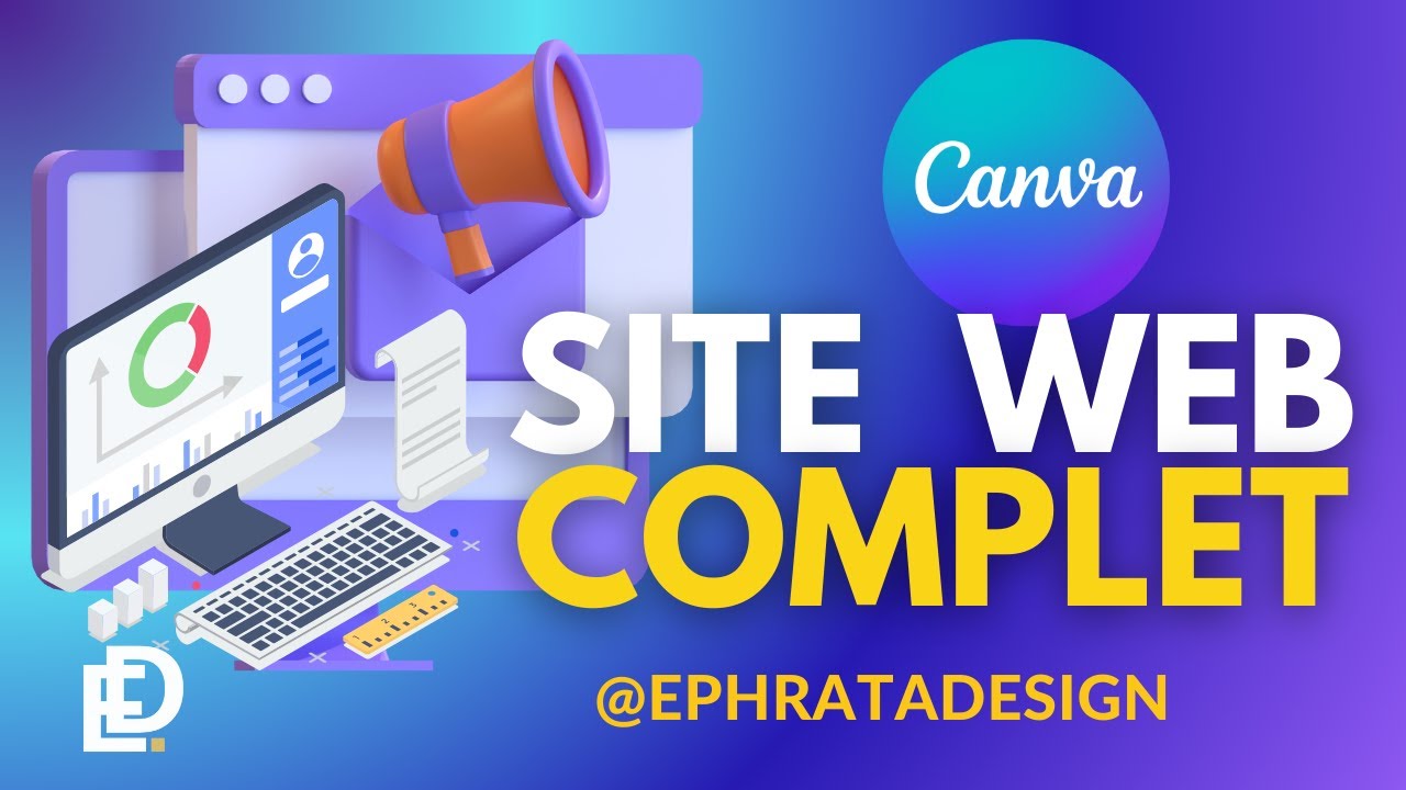 Comment faire créé un site internet facilement avec canva - débutant #TutoCanva | Trucs et astuces -