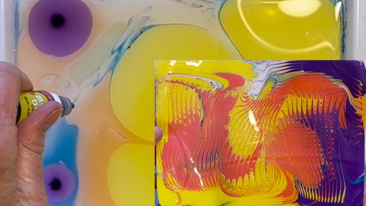 Marbling Paper: Marabu Easy Marble Paints vs a Kit