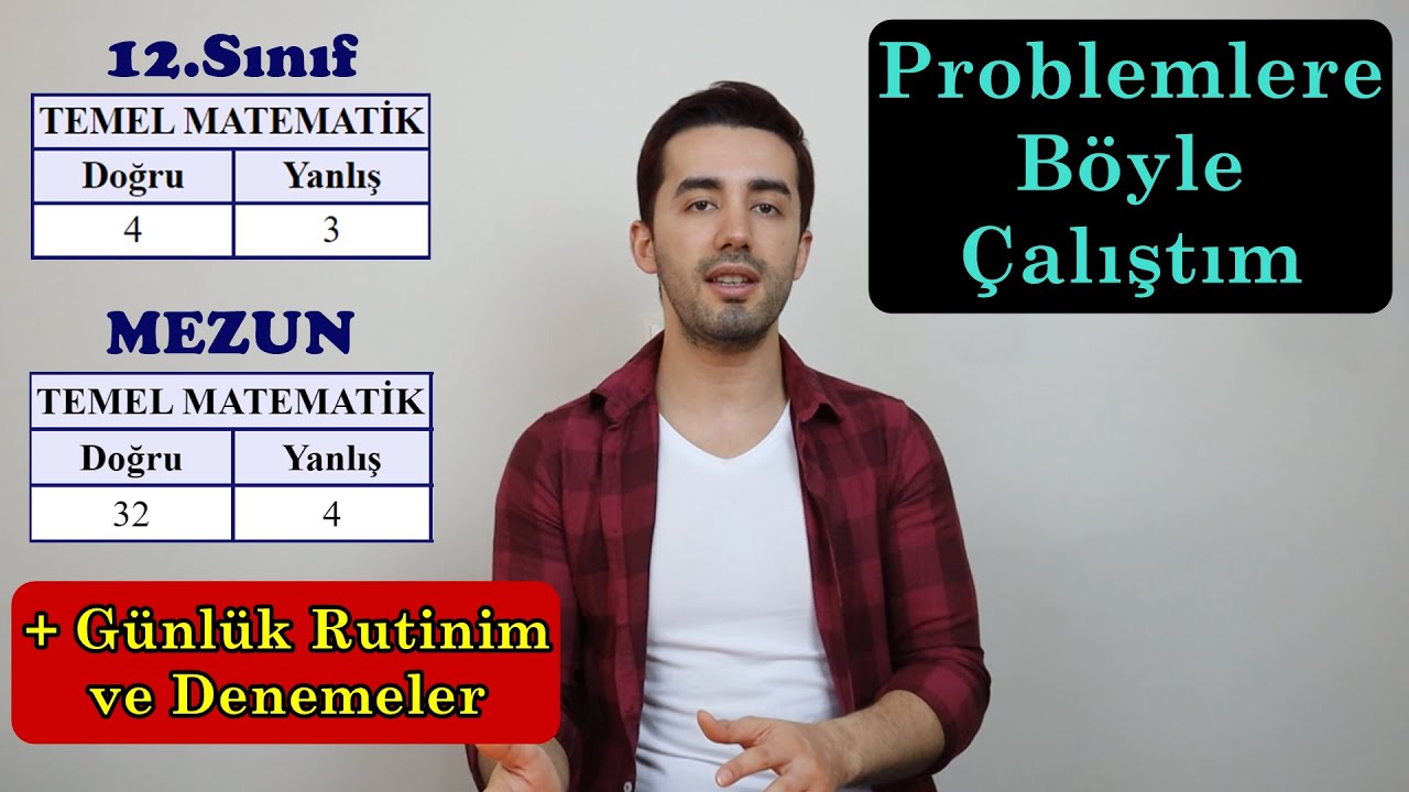 Problemler Nasıl Halledilir ? Günlük Rutinim ve Denemeler | YKS
