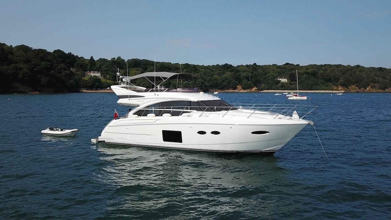 JERSEY ONBOARD A PRINCESS 52 FLYBRIDGE | DJI MAVIC PRO 4K