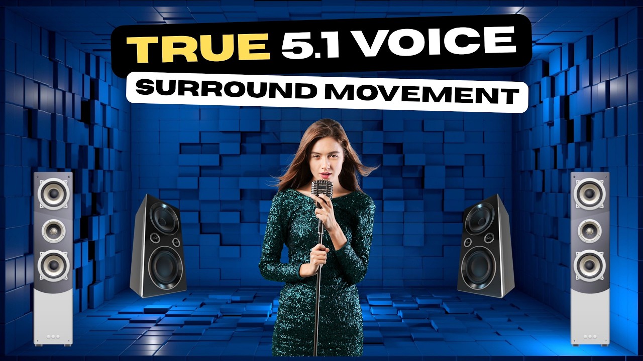 5.1 Surround Speaker Test | Vocal Moving Channel Demo | Real Home Theater Experience