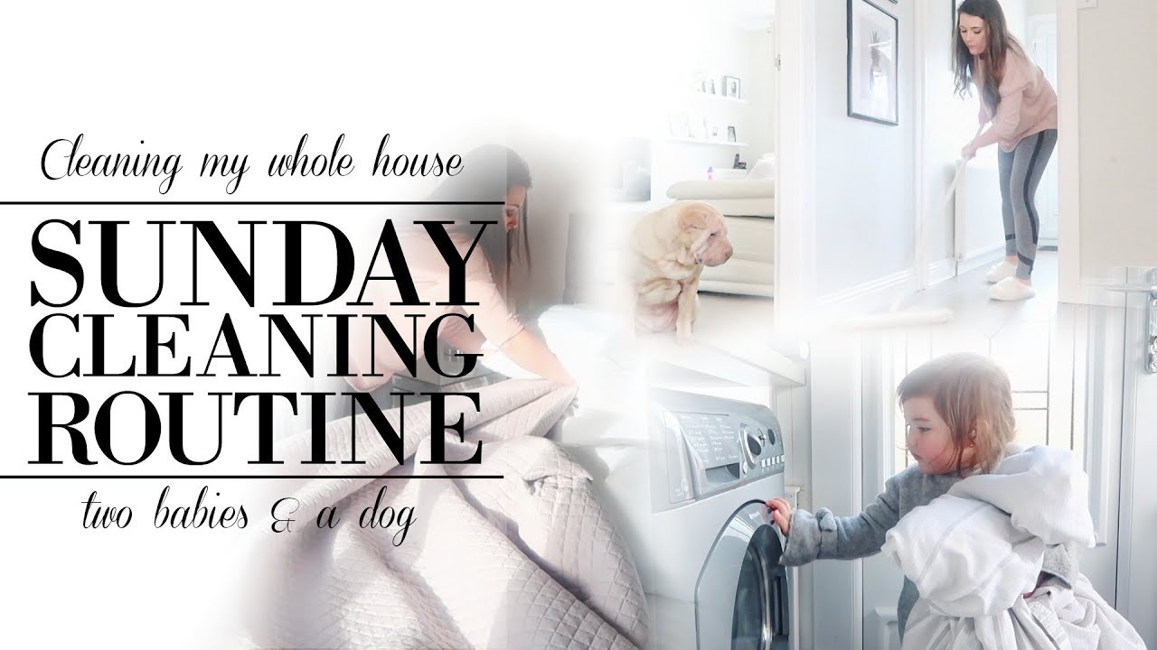 SUNDAY CLEANING ROUTINE | CLEANING MY ENTIRE HOUSE & ORGANIZING FOR THE WEEK AHEAD | AD