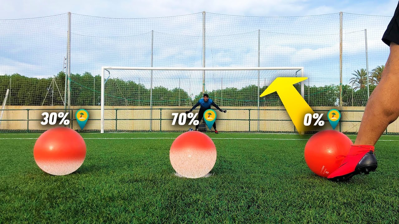 PENALTI SORPRESA *LLENAMOS el BALÓN de ARENA* ¡Retos de Fútbol!