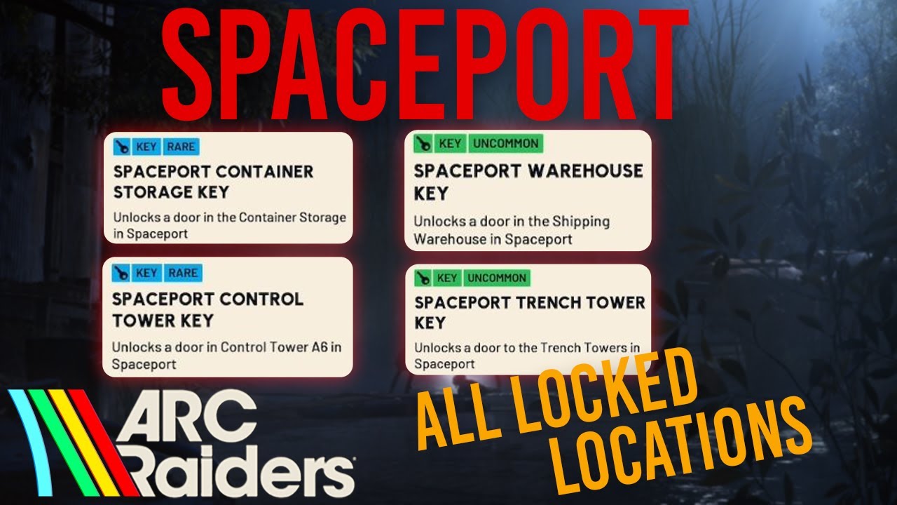 BEGINNER'S GUIDE TO EVERY LOCKED LOCATION ON SPACEPORT MAP | Arc Raiders