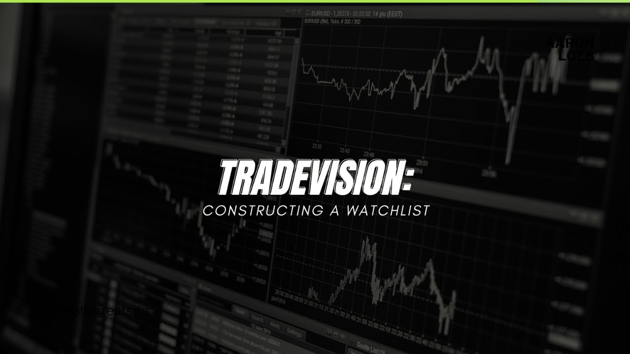 Constructing a Watchlist on TradeVision
