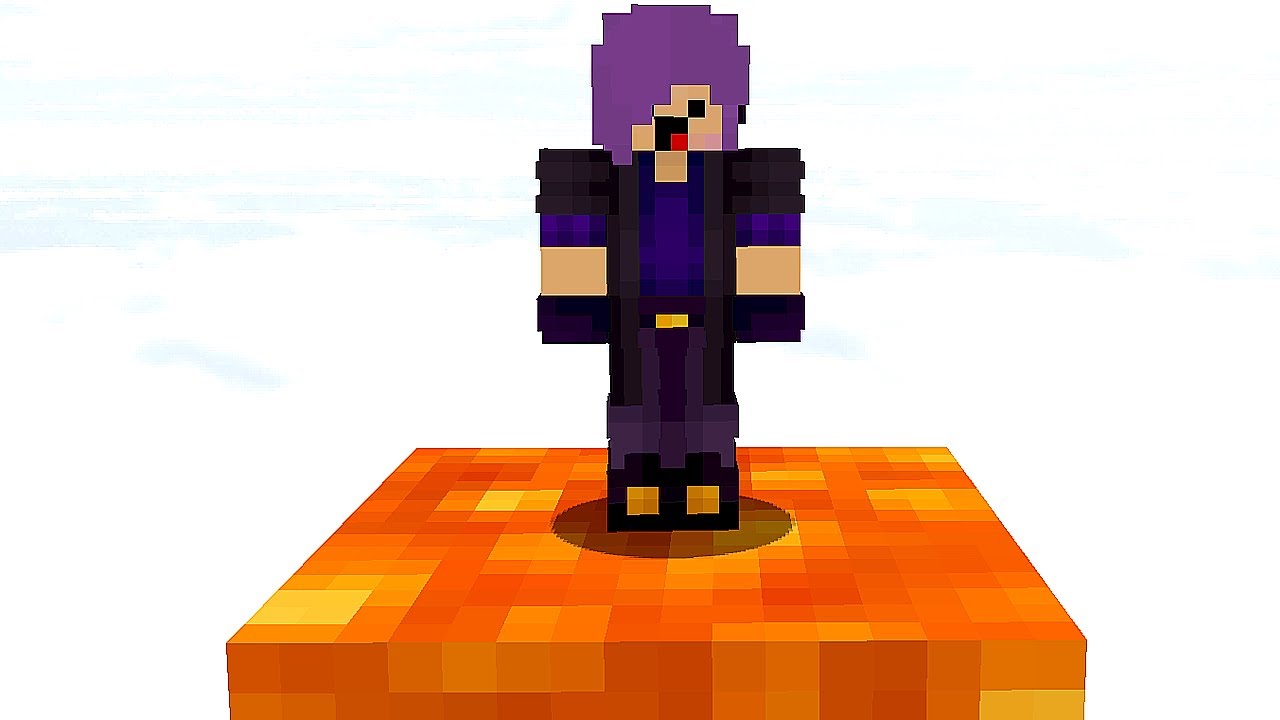 minecraft EM 1 BLOCO APENAS DE LAVA