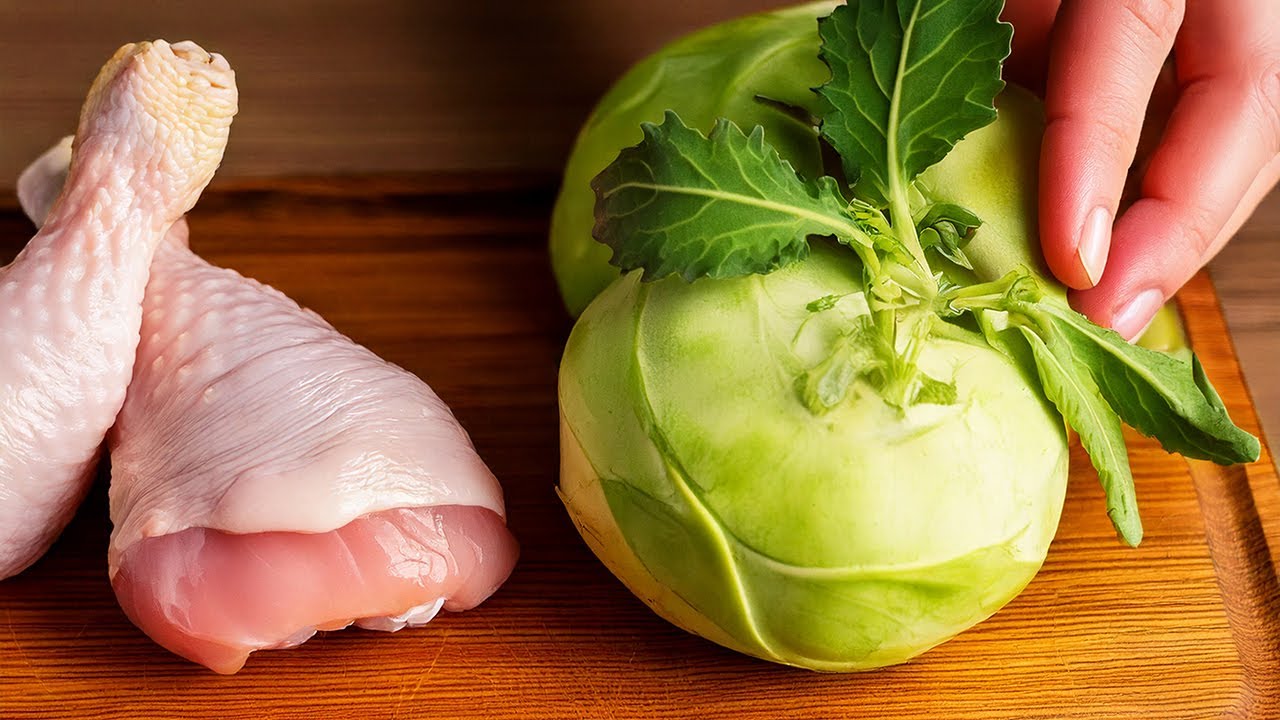 Der leckerste Kohl Kohlrabi, den Sie jemals essen werden! Dieses Gericht wird jeden begeistern!