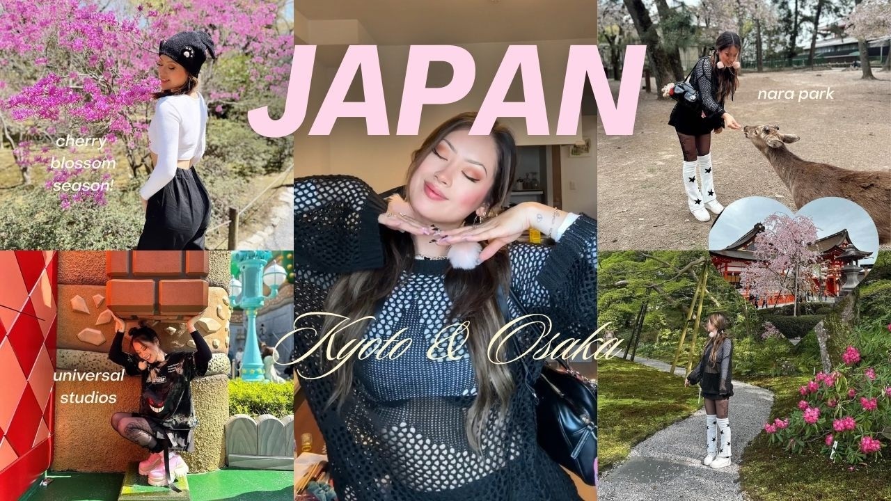 Весна в Японии 🌸 Киото и Осака (Universal, цветение сакуры и настоящая Mario Kart)