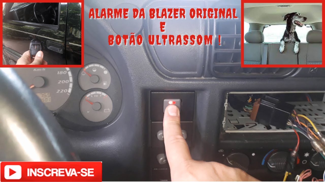 Tudo sobre alarme da blazer e botão de ultrassom