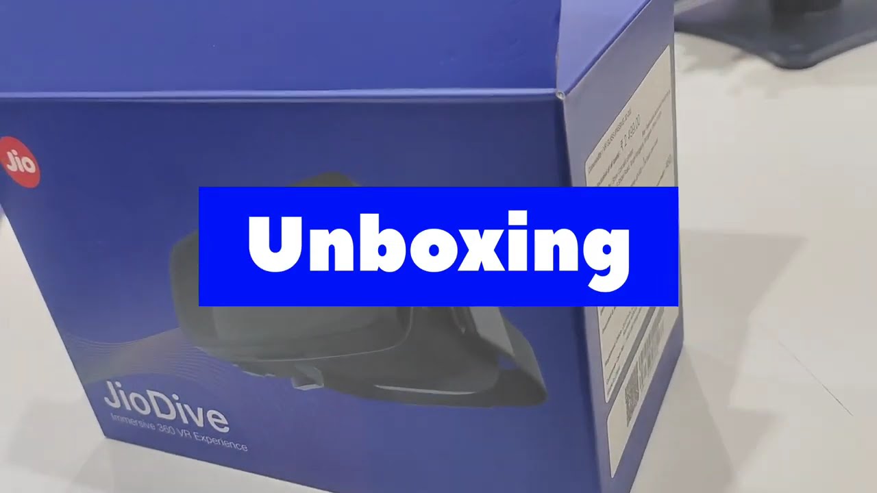 Unboxing JioDive Smartphone-based VR Headset for TATA IPL 360 VR on JioCinema