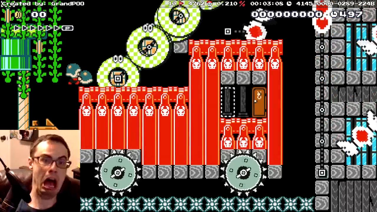 Mario Maker - Hero, Firefighter, Daredevil, Wildman, Exterminator, Plunderer | Cool Levels #2