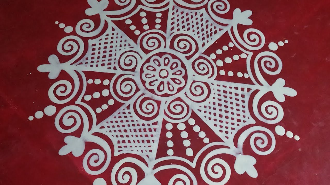 Small Round Alpona Design//Moni Arts & Design
