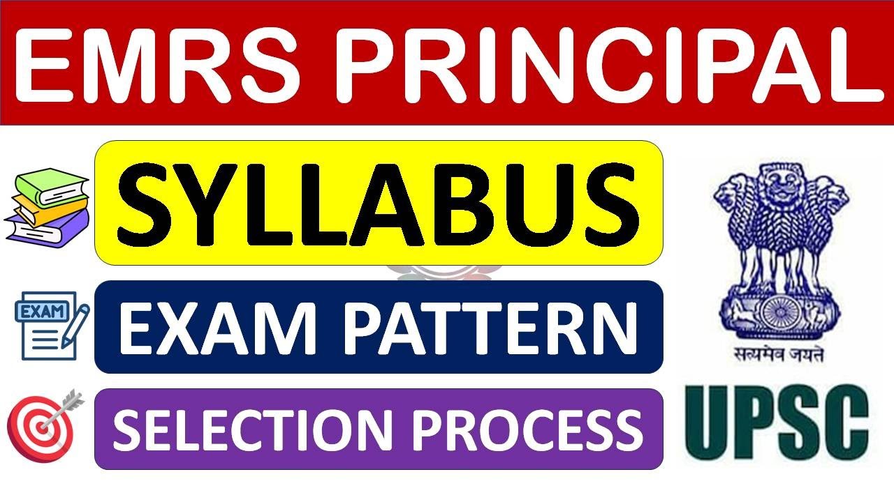 👉 EMRS Principal 2025 - Syllaus for Tier-1 & Tier-2 - Topic wise details