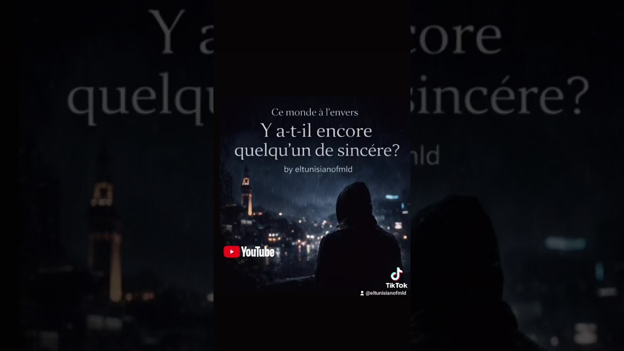Y a-t-il encore quelqu’un de sincère ? | Rap émotion | by eltunisianofmld