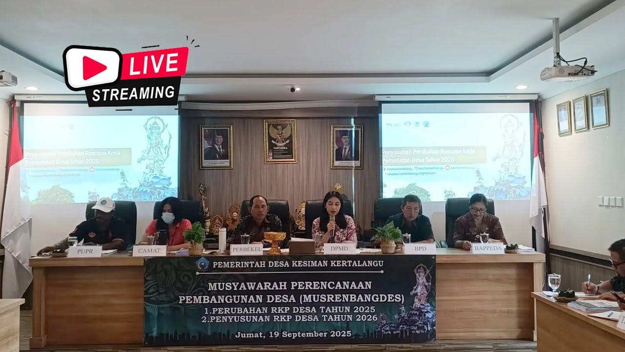 MUSRENBANGDES Perubahan RKP 2025 & Penyusunan RKP 2026