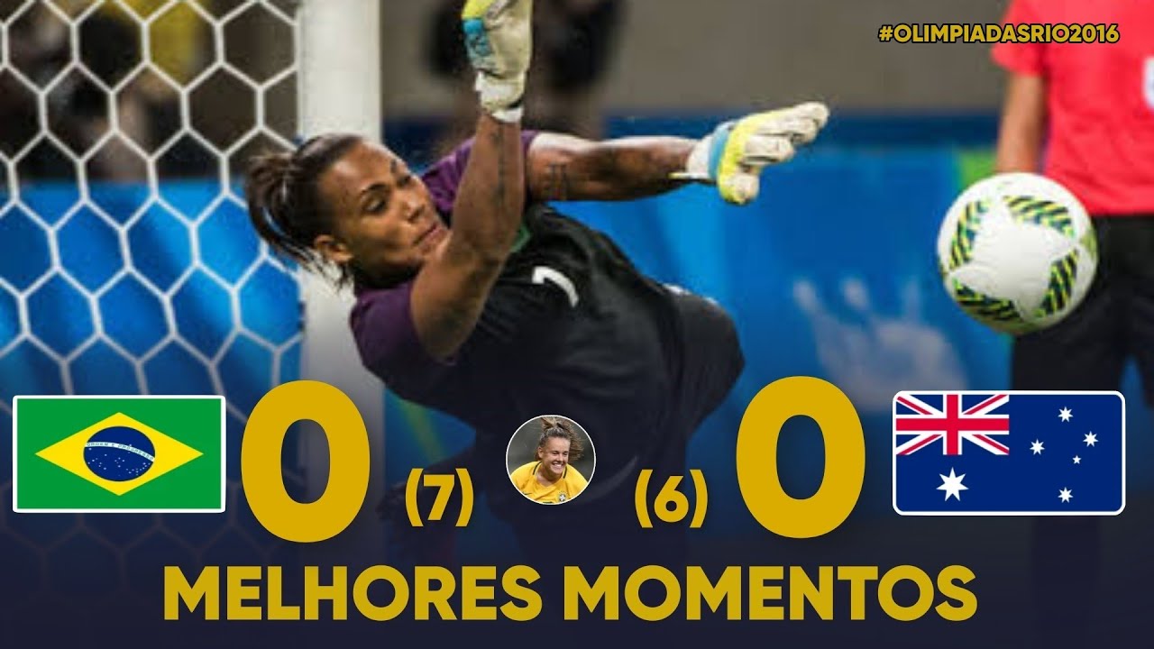 BÁRBARA BRILHA E CLASSIFICA BRASIL PARA A SEMI| Brasil 0 (7) x (6) 0 Austrália | Olímpiadas Rio 2016